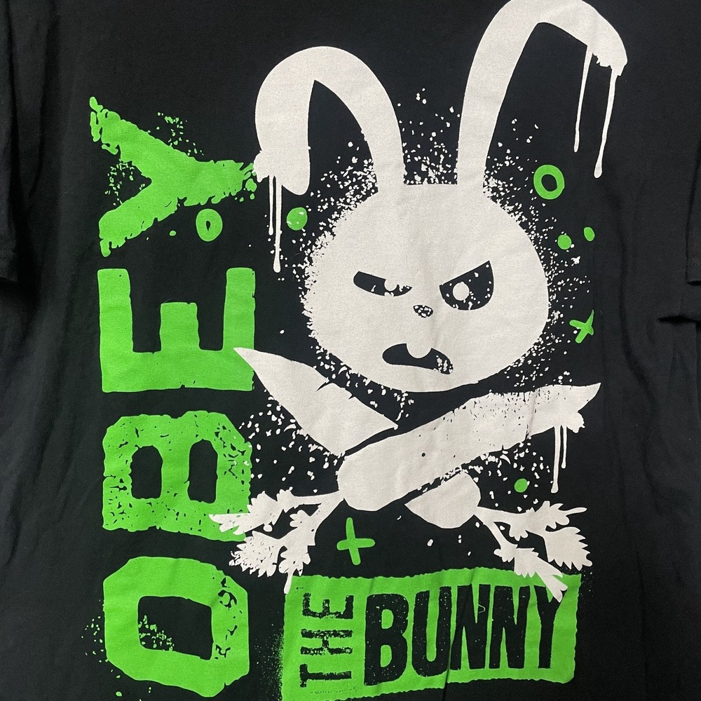 Secret Life of Pets Shirt Mens Large Black Obey the Bunny Graphic Movie Snowball - Picture 2 of 4